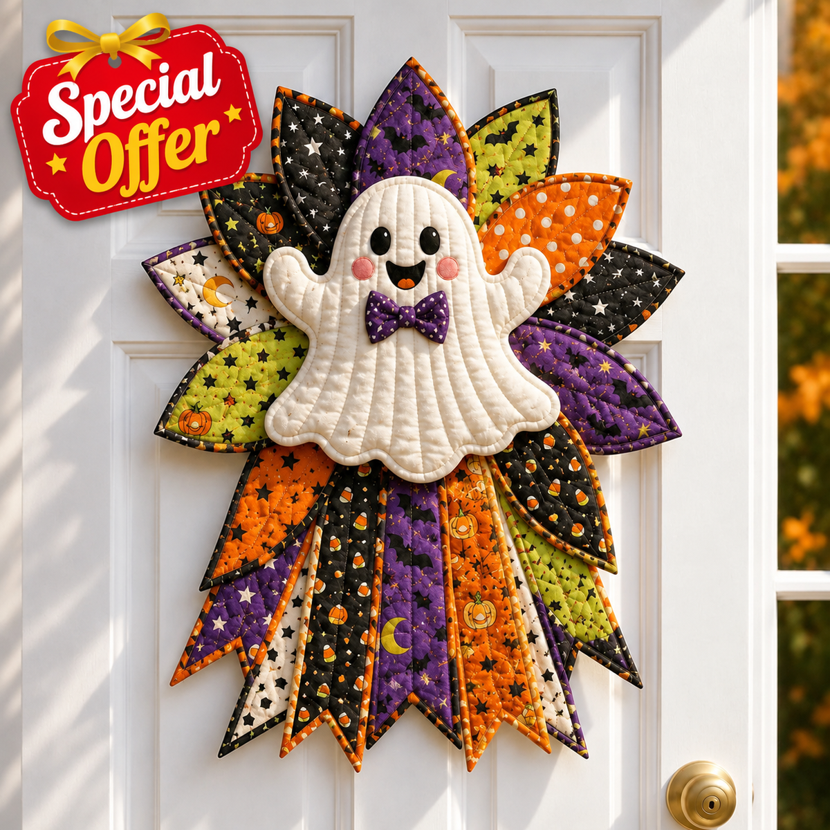 Boo Buddy - Halloween Handmade Door Bow DIY Sewing Kit