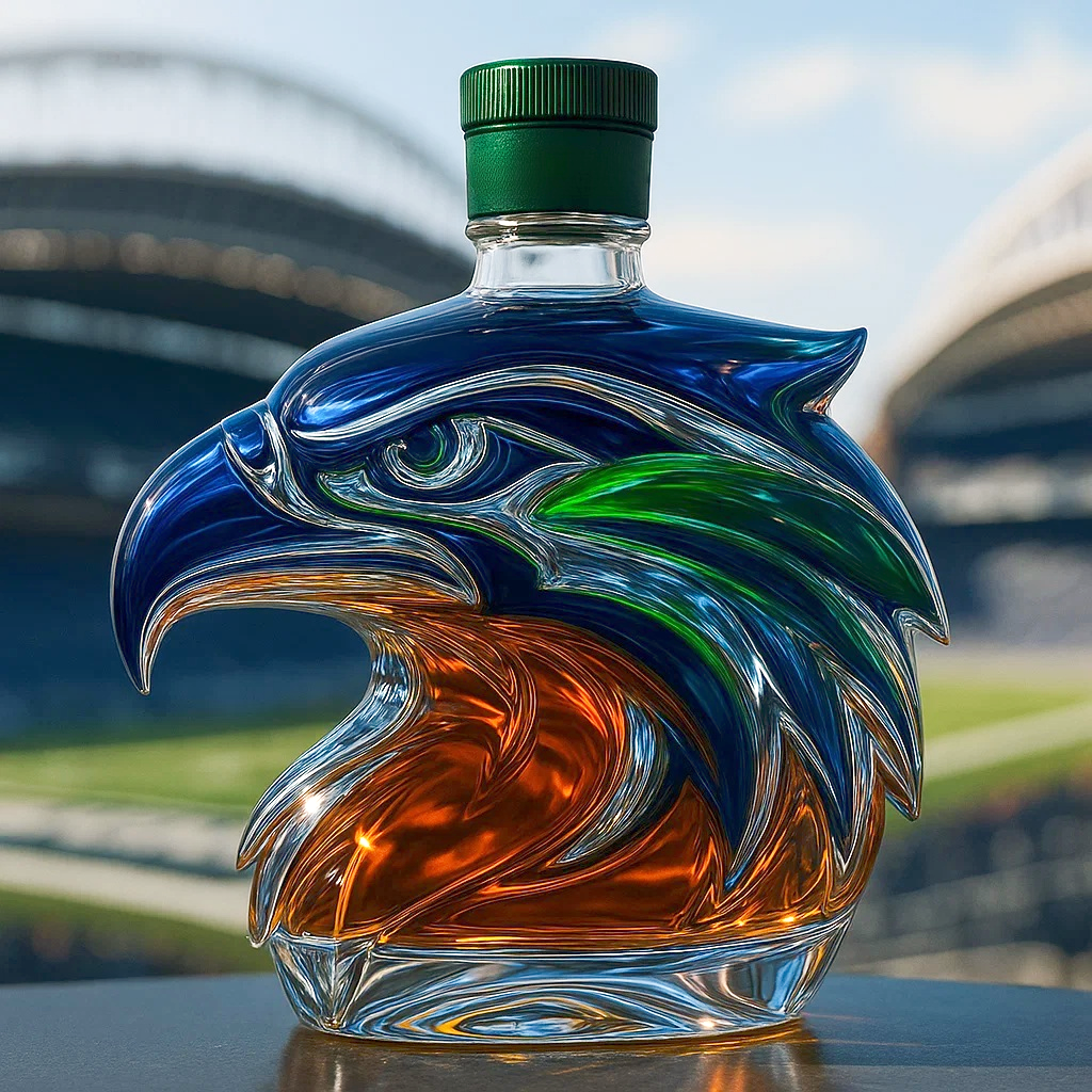 Seattle Football Team Limited Edition Whisky Bottle