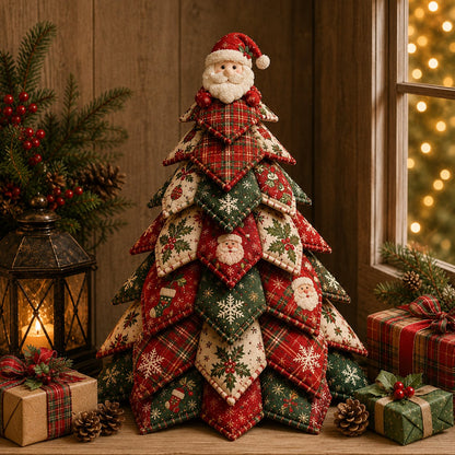 🎅 Santa Claus DIY Quilted Christmas Tree Kit