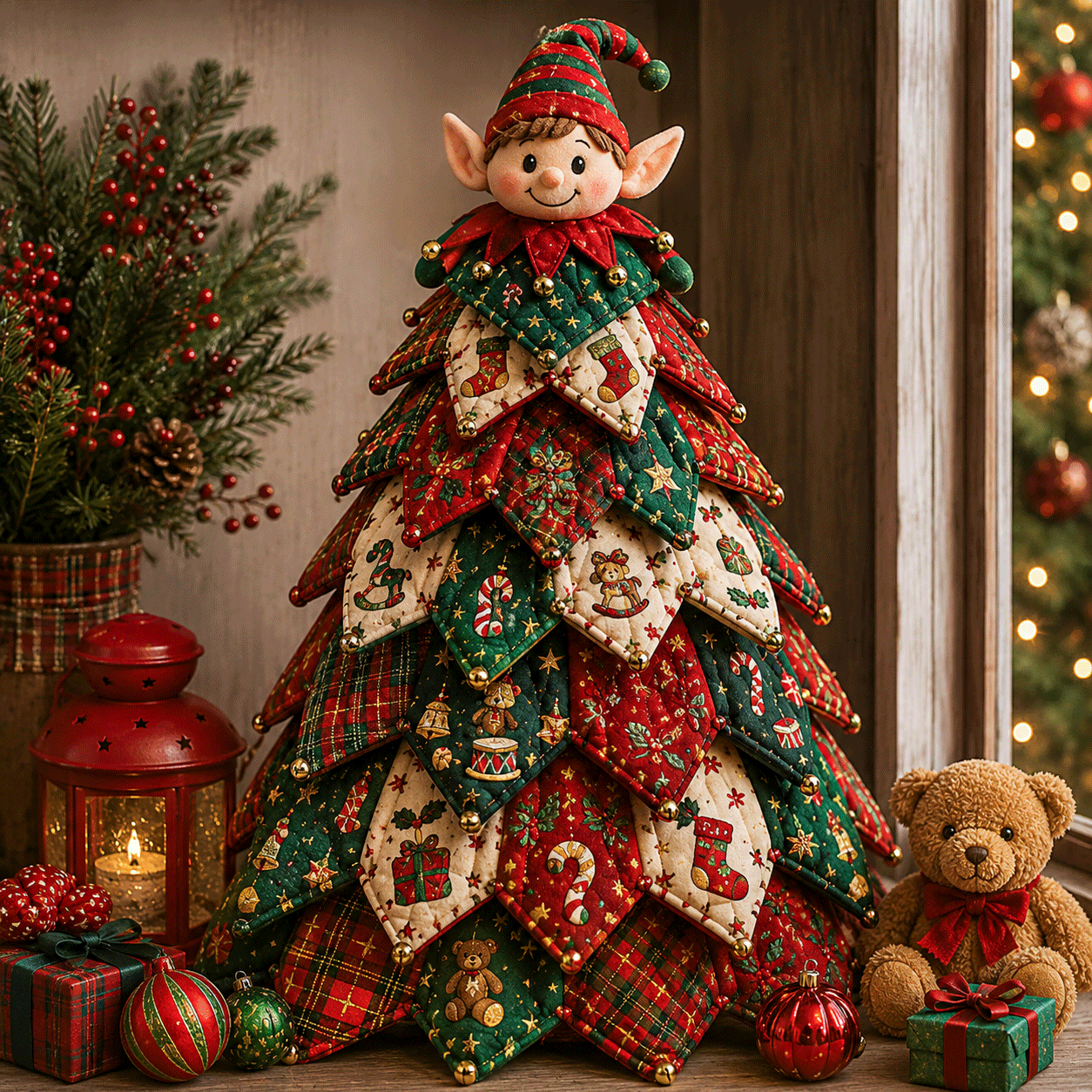 🧝 Christmas Elf DIY Quilted Christmas Tree Kit