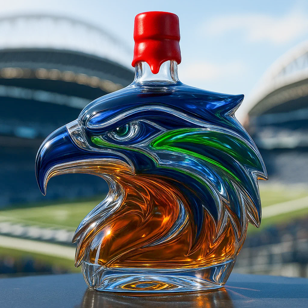 Seattle Football Team Limited Edition Whisky Bottle