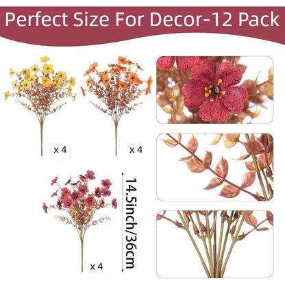 🍁UV-Resistant Artificial Daisy Flowers  for Fall Decor Halloween