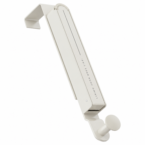 Foldable Over-the-Door Clothes Drying Rack with Hooks & Towel Bar