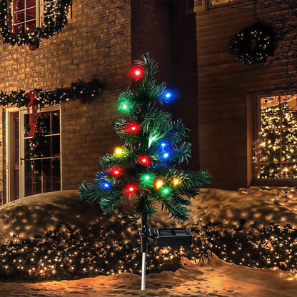 Last Day Promotion! 🔥 Solar Cedar Christmas Tree Lights| Festive Outdoor Holiday Decor ✅️