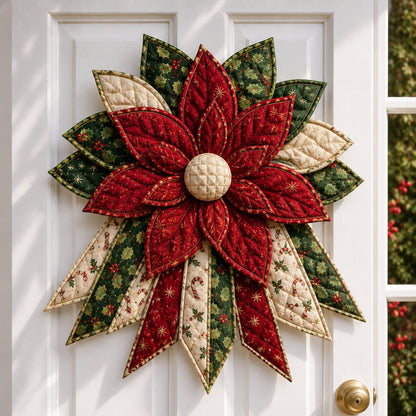 Holly Reindeer Delight - Oversized Christmas Character Quilted Door Hanger Sewing Kit