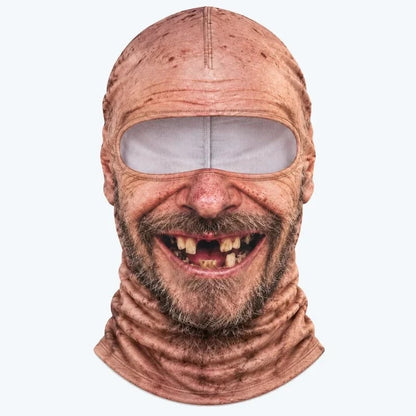 🔥Last Day Only$18.99🤣Funny Ski Mask with Realistic Face – Funny Winter Party Gear for Outdoor Groups