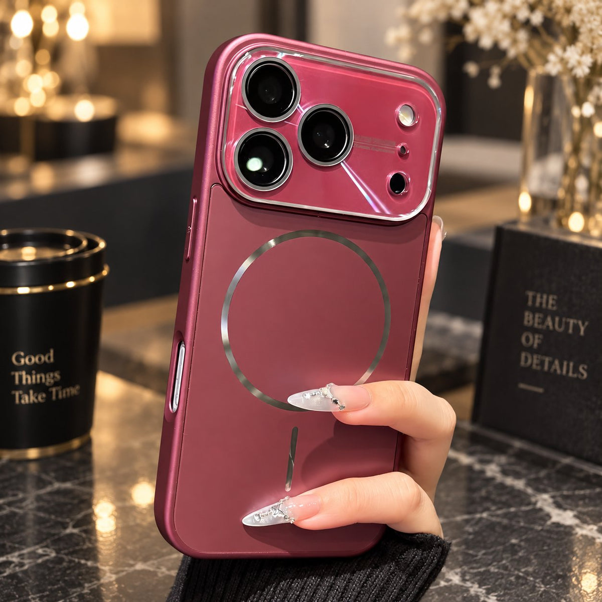 Magnetic Case with Large Camera Window for iPhone 18/17/16/15/14/13