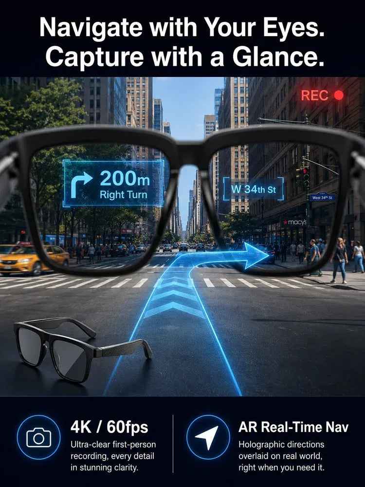 🕶️AI Smart Bluetooth Glasses