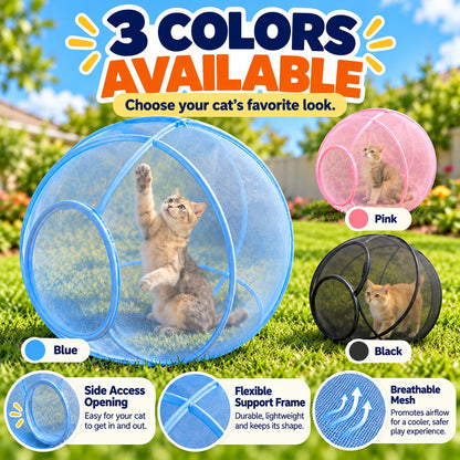 🐱🌿 Outdoor Cat Mesh Play Ball — Safe Outdoor Fun for Your Furry Friend! ☀️✨