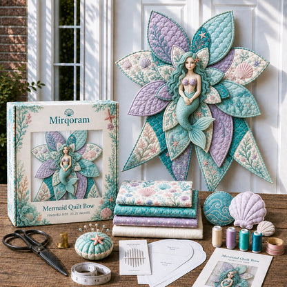 Peacock - Handmade Quilted Door Bow DIY Sewing Kit