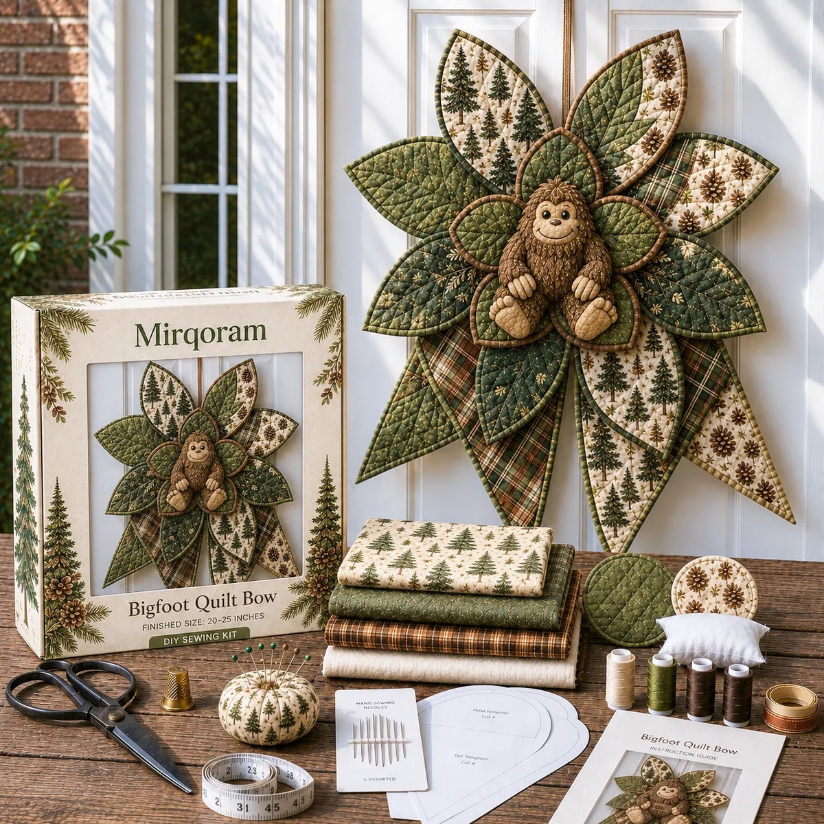 Dachshund - Handmade Quilted Door Bow DIY Sewing Kit