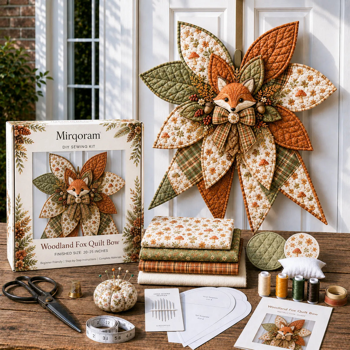 Tropical Parrot - Handmade Quilted Door Bow DIY Sewing Kit