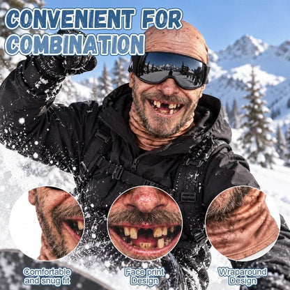 🔥Last Day Only$18.99🤣Funny Ski Mask with Realistic Face – Funny Winter Party Gear for Outdoor Groups