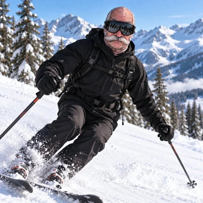 🔥Last Day Only$18.99🤣Funny Ski Mask with Realistic Face – Funny Winter Party Gear for Outdoor Groups