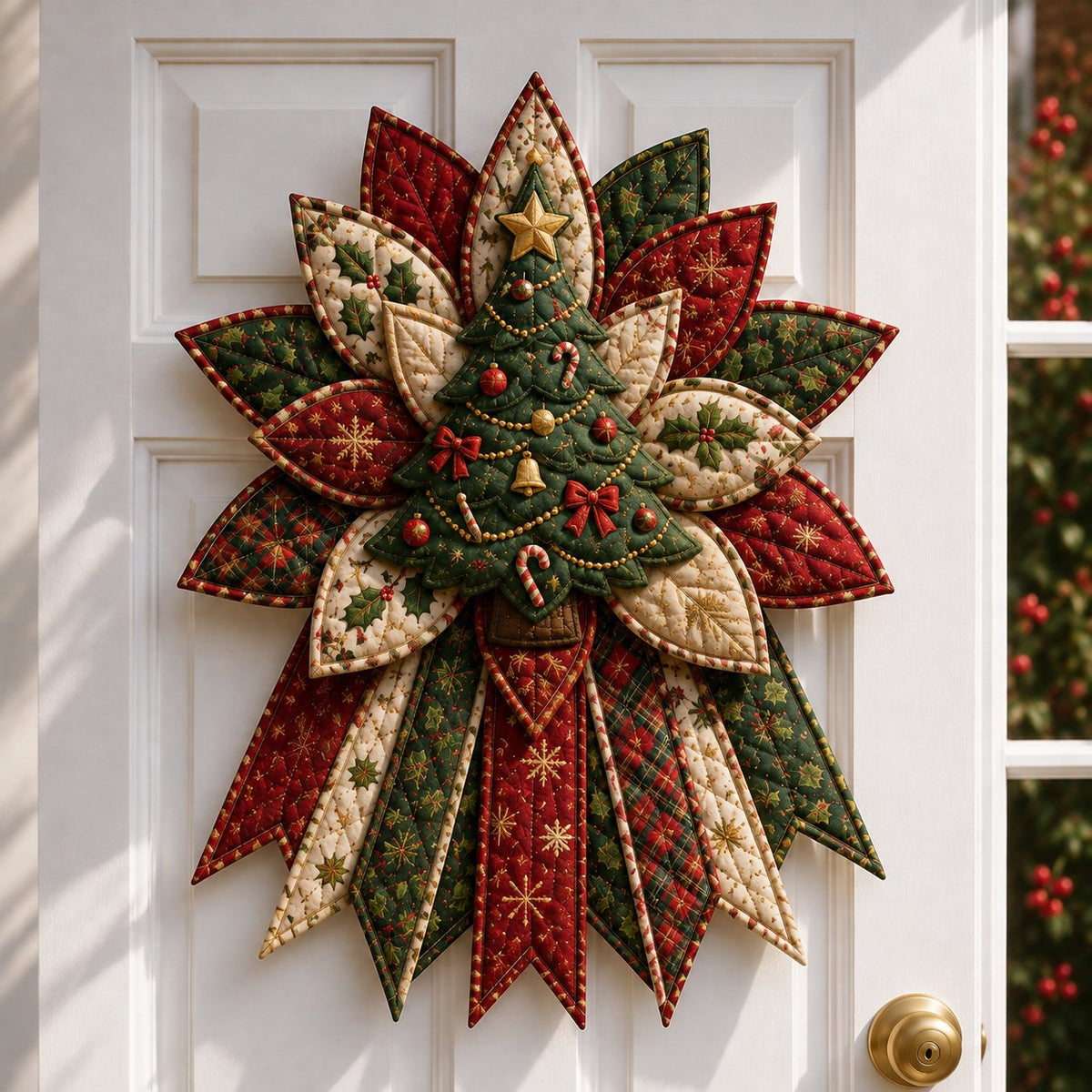 Frosty Snowman Wishes - Oversized Christmas Character Quilted Door Hanger Sewing Kit