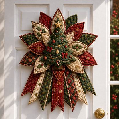 Holly Reindeer Delight - Oversized Christmas Character Quilted Door Hanger Sewing Kit