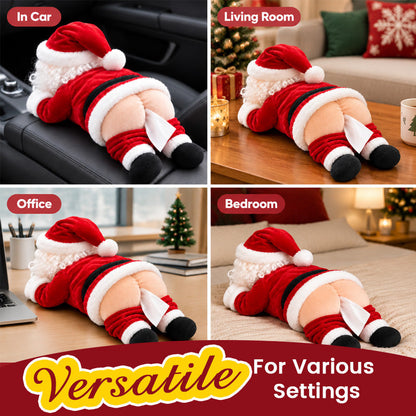 🎅 Funny Santa Butt Tissue Box