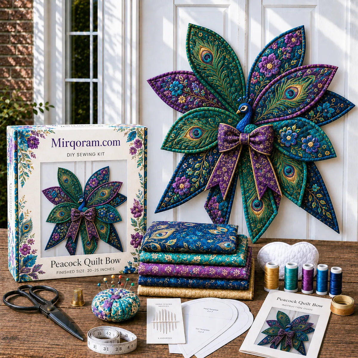 Mermaid - Handmade Quilted Door Bow DIY Sewing Kit