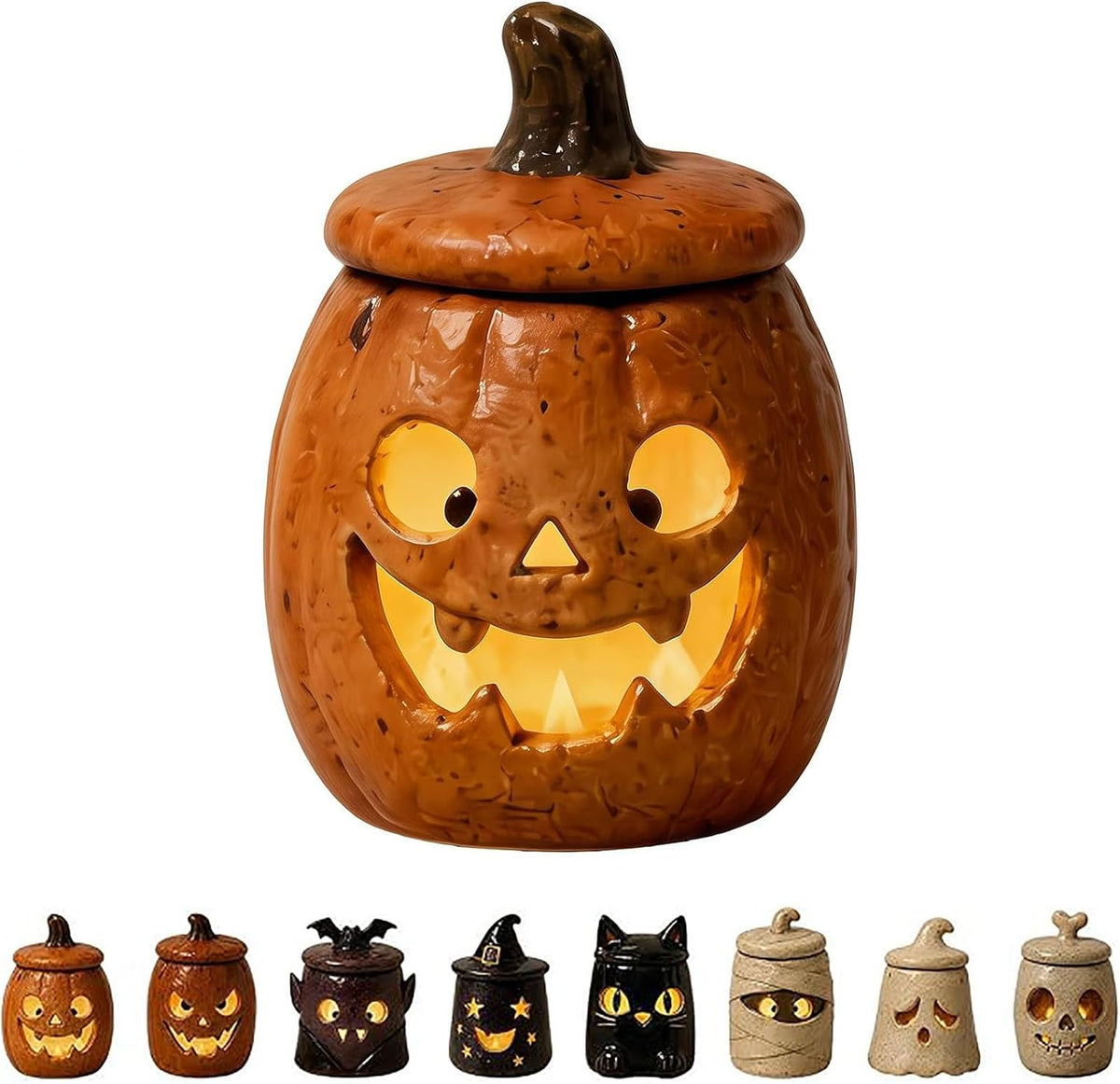 Cozy Monster Tealight Lantern, Handmade Resin Candle Holder