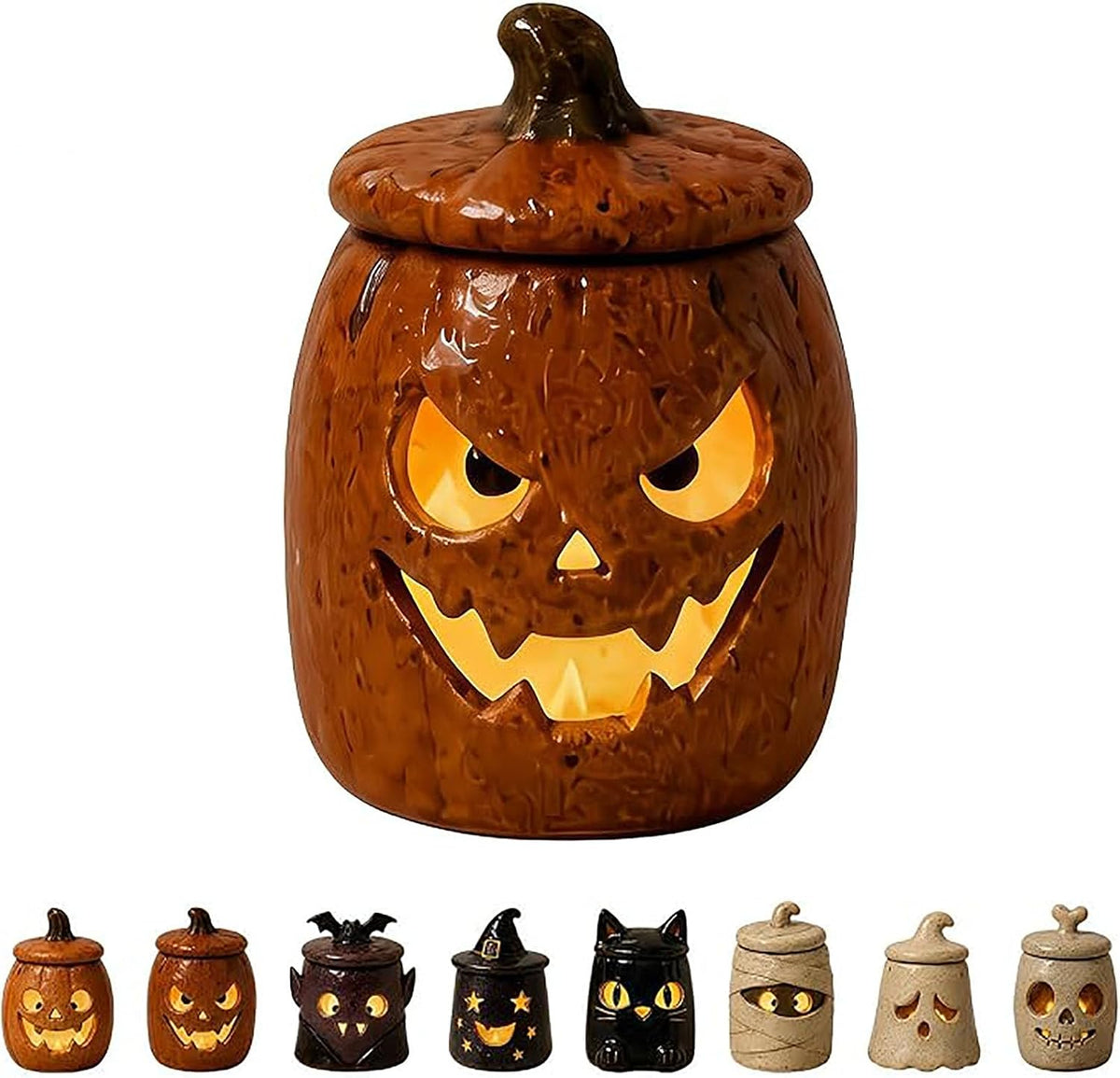 Cozy Monster Tealight Lantern, Handmade Resin Candle Holder