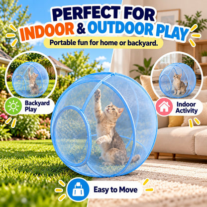 🐱🌿 Outdoor Cat Mesh Play Ball — Safe Outdoor Fun for Your Furry Friend! ☀️✨