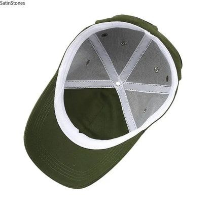 Men's Korean-Style Pilot Baseball Cap with Curved Visor