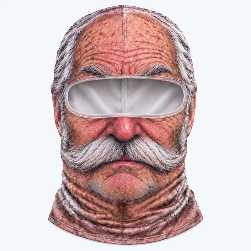 🔥Last Day Only$18.99🤣Funny Ski Mask with Realistic Face – Funny Winter Party Gear for Outdoor Groups