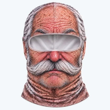 🔥Last Day Only$18.99🤣Funny Ski Mask with Realistic Face – Funny Winter Party Gear for Outdoor Groups
