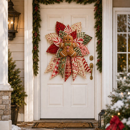 Frosty Snowman Wishes - Oversized Christmas Character Quilted Door Hanger Sewing Kit