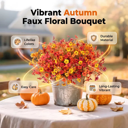 🍁UV-Resistant Artificial Daisy Flowers  for Fall Decor Halloween