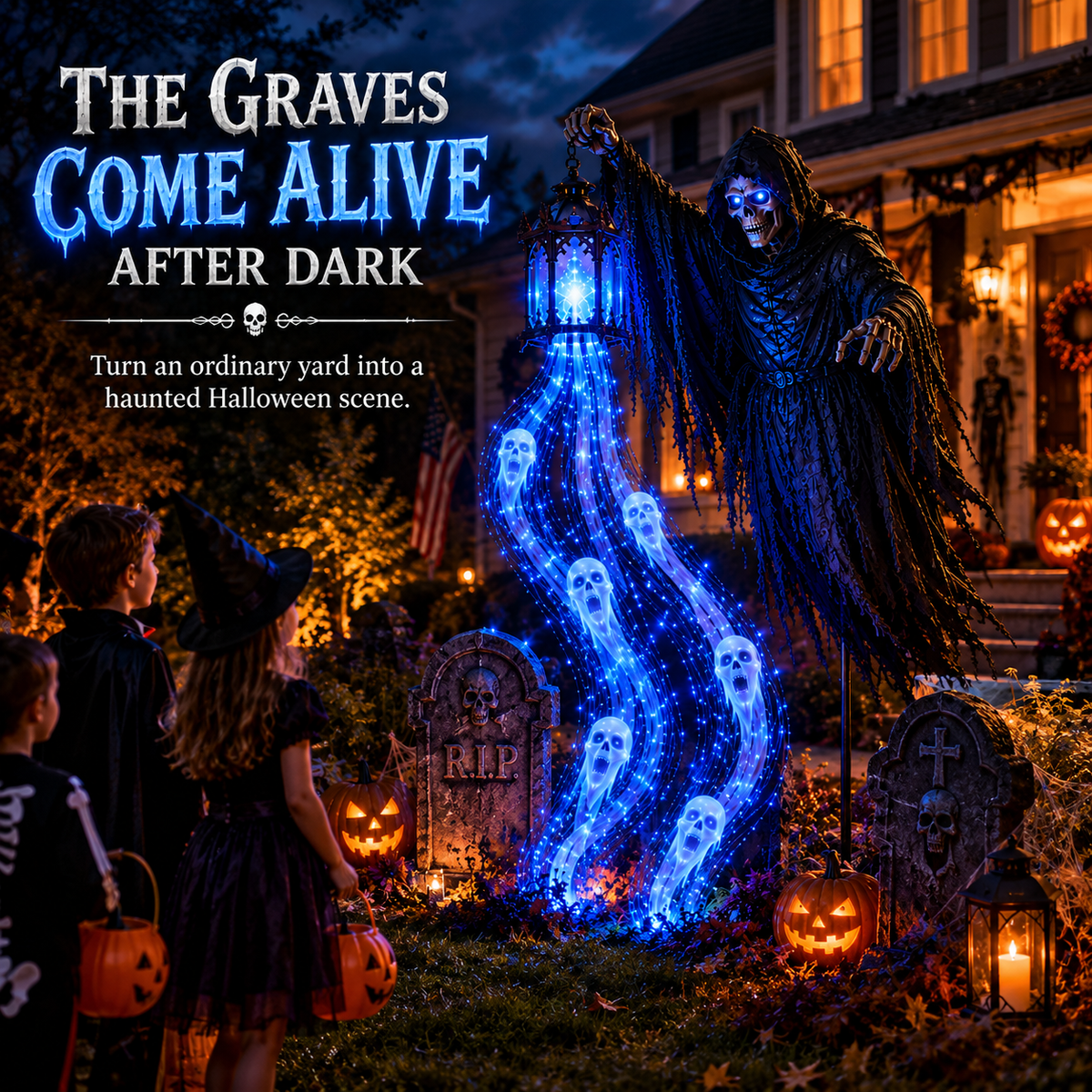 🎃 Today Only: 49% OFF 💀Animated Halloween Soul Harvester Garden Light Collection