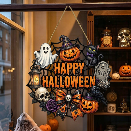 Wooden Hanging Decoration for Halloween Party Atmosphere