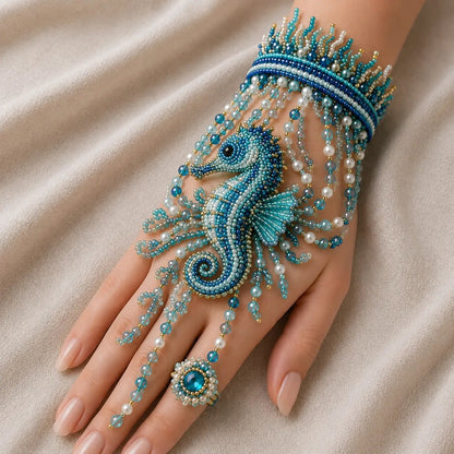 🌊 DIY Ocean Beaded Bracelet Kit – Create Your Own Sea-Inspired Jewelry ✨