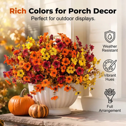 🍁UV-Resistant Artificial Daisy Flowers  for Fall Decor Halloween