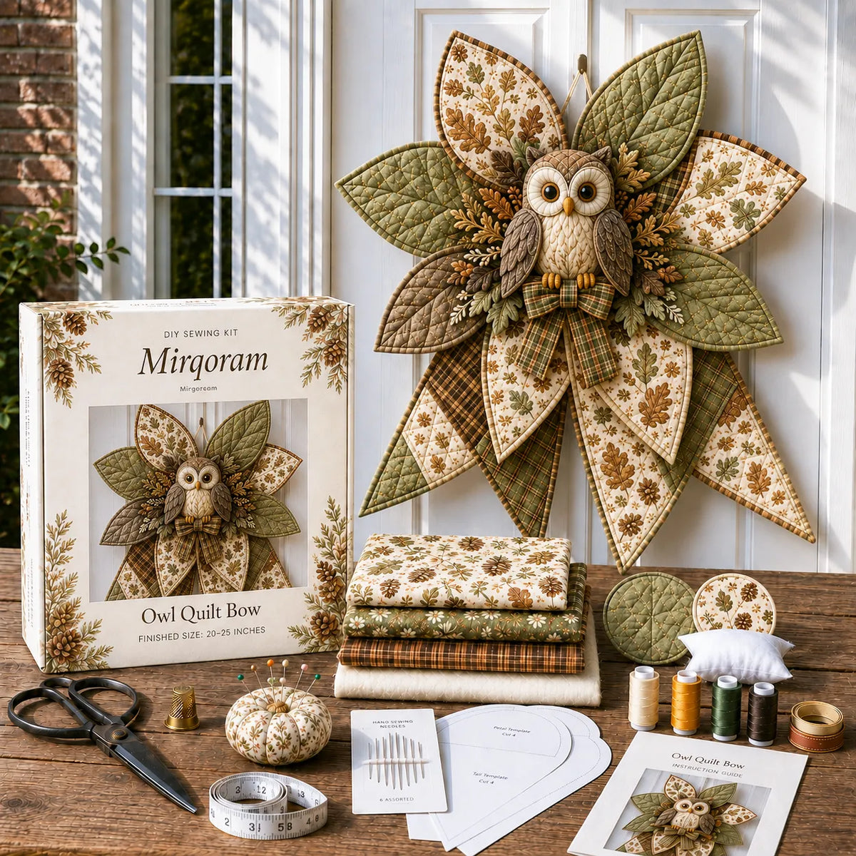 Mermaid - Handmade Quilted Door Bow DIY Sewing Kit