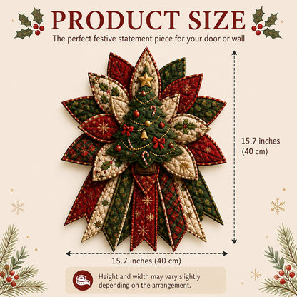 Holly Reindeer Delight - Oversized Christmas Character Quilted Door Hanger Sewing Kit