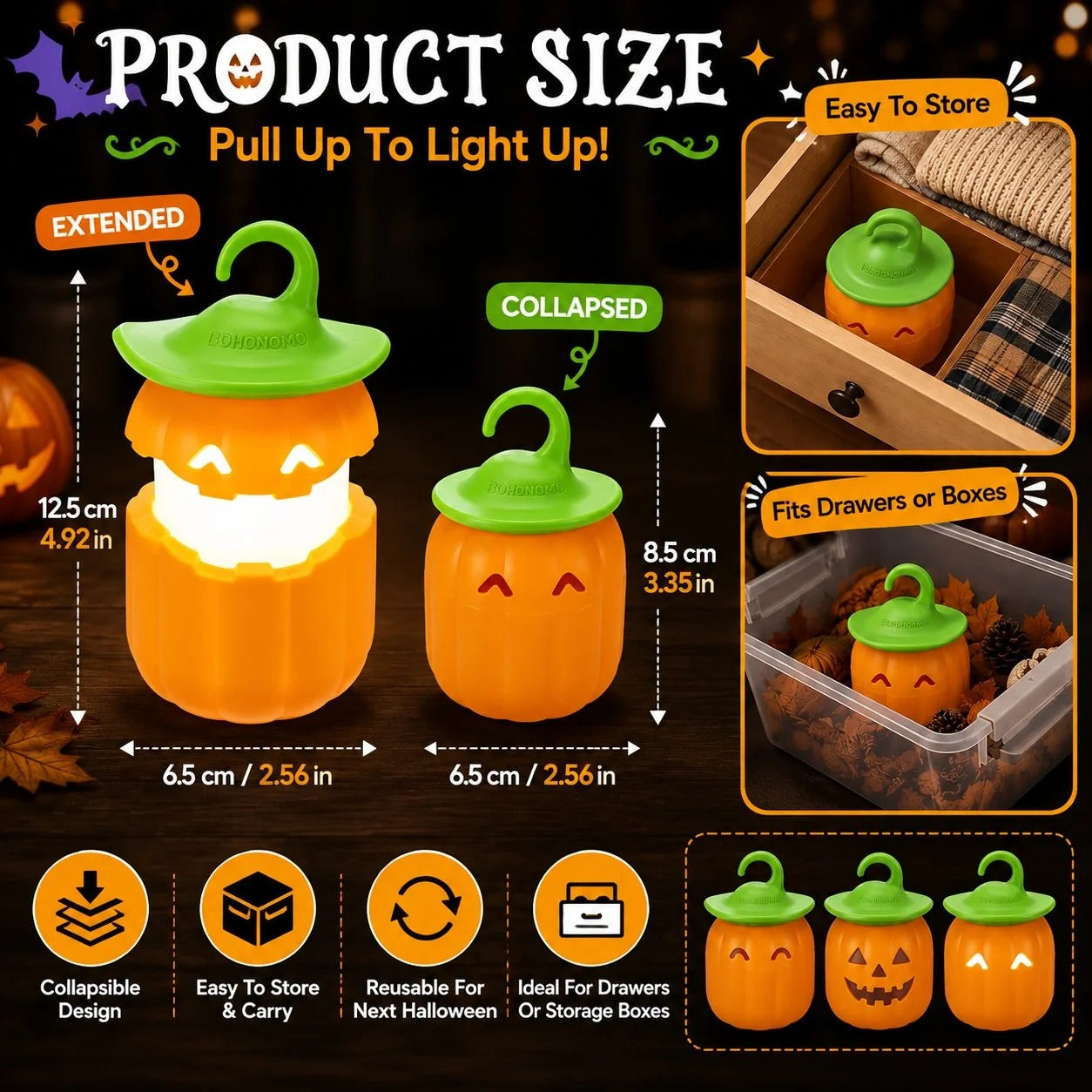 Jack-o'-lantern stripes